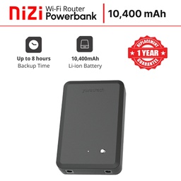 Nizi Router Backup 12V / 10,400 mAh Universal Powerbank