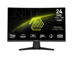 MAG 244C | 24" FHD (1920x1080) VA Panel 1500R Curved Gaming Monitor | 180Hz | 1ms (MPRT) | AI Vision | Less Blue Light